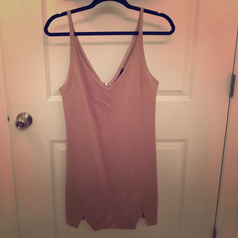 Taupe Mini Dress